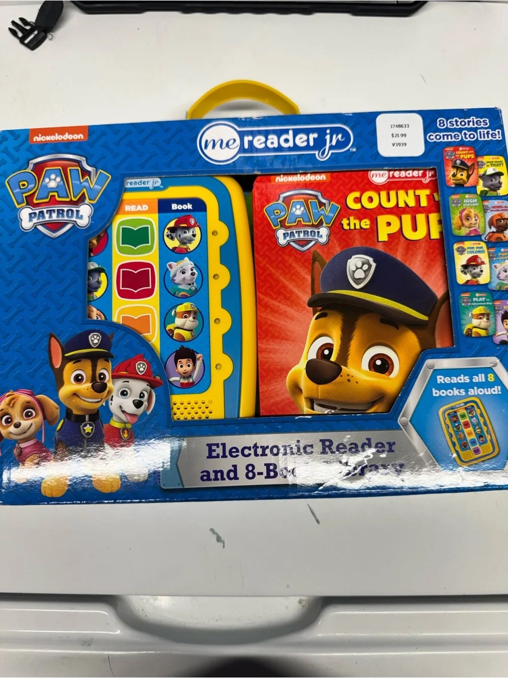 PAW Patrol Me Reader Jr Electronic Reader and 8-Book Set - Yellow
